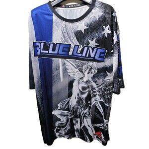 Big League Blue Line Custom Jerseys Big Papi 34 6xl